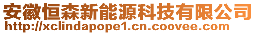 安徽恒森新能源科技有限公司