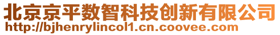 北京京平數(shù)智科技創(chuàng)新有限公司