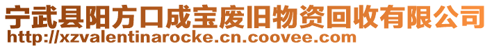 宁武县阳方口成宝废旧物资回收有限公司