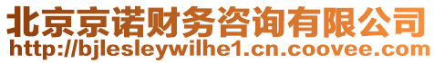 北京京諾財(cái)務(wù)咨詢有限公司