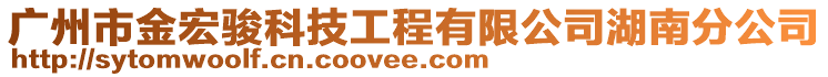 廣州市金宏駿科技工程有限公司湖南分公司