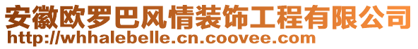 安徽欧罗巴风情装饰工程有限公司