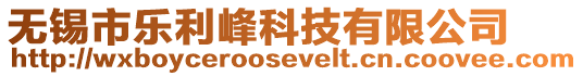 無錫市樂利峰科技有限公司