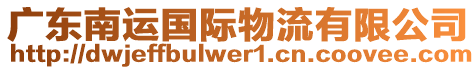 廣東南運(yùn)國(guó)際物流有限公司