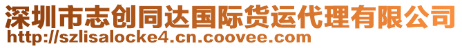 深圳市志創(chuàng)同達(dá)國(guó)際貨運(yùn)代理有限公司