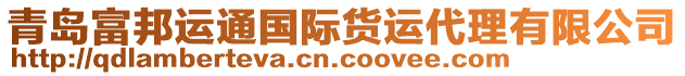 青島富邦運通國際貨運代理有限公司