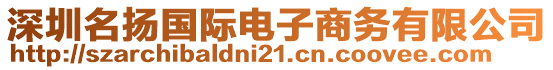 深圳名揚(yáng)國(guó)際電子商務(wù)有限公司