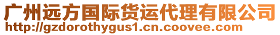 廣州遠(yuǎn)方國(guó)際貨運(yùn)代理有限公司