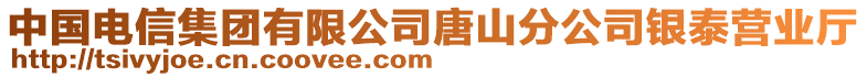 中國(guó)電信集團(tuán)有限公司唐山分公司銀泰營(yíng)業(yè)廳