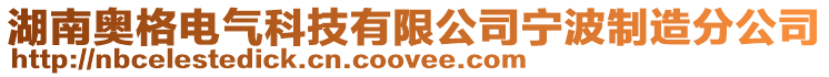 湖南奥格电气科技有限公司宁波制造分公司