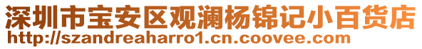 深圳市寶安區(qū)觀瀾楊錦記小百貨店