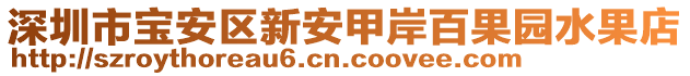 深圳市寶安區(qū)新安甲岸百果園水果店