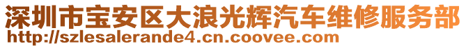 深圳市寶安區(qū)大浪光輝汽車維修服務(wù)部