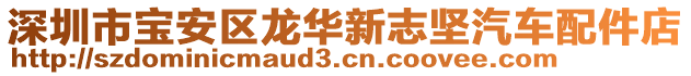 深圳市寶安區(qū)龍華新志堅汽車配件店