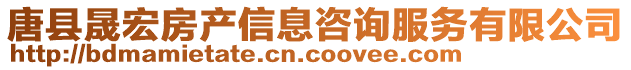 唐县晟宏房产信息咨询服务有限公司