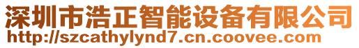 深圳市浩正智能設(shè)備有限公司