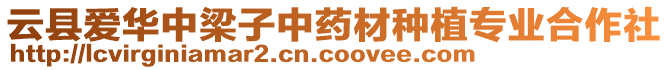 云縣愛華中梁子中藥材種植專業(yè)合作社