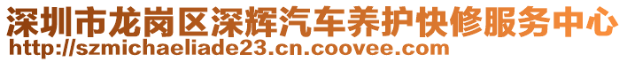 深圳市龍崗區(qū)深輝汽車養(yǎng)護快修服務中心