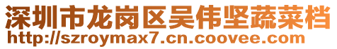 深圳市龍崗區吳偉堅蔬菜檔