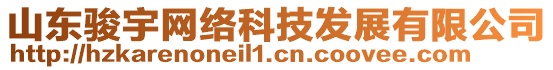 山東駿宇網(wǎng)絡(luò)科技發(fā)展有限公司