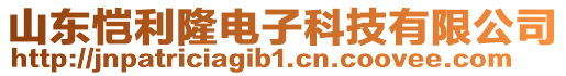 山东恺利隆电子科技有限公司