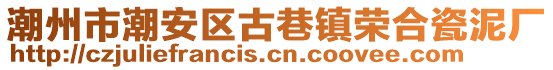 潮州市潮安區(qū)古巷鎮(zhèn)榮合瓷泥廠