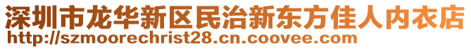 深圳市龍華新區(qū)民治新東方佳人內(nèi)衣店