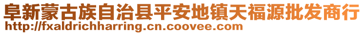 阜新蒙古族自治縣平安地鎮(zhèn)天福源批發(fā)商行