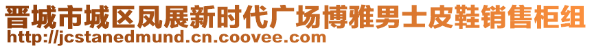 晉城市城區(qū)鳳展新時(shí)代廣場(chǎng)博雅男士皮鞋銷售柜組