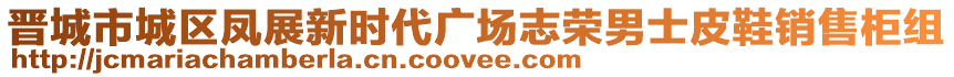 晉城市城區(qū)鳳展新時代廣場志榮男士皮鞋銷售柜組