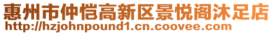 惠州市仲愷高新區(qū)景悅閣沐足店