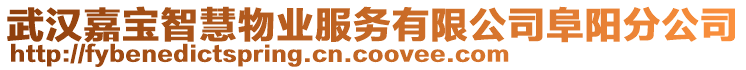 武漢嘉寶智慧物業(yè)服務有限公司阜陽分公司