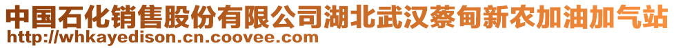 中國(guó)石化銷售股份有限公司湖北武漢蔡甸新農(nóng)加油加氣站