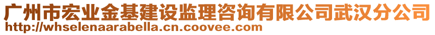 广州市宏业金基建设监理咨询有限公司武汉分公司