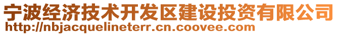 寧波經(jīng)濟技術(shù)開發(fā)區(qū)建設(shè)投資有限公司