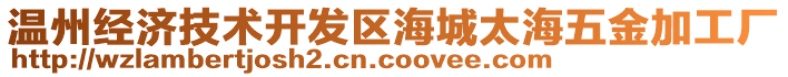 溫州經(jīng)濟(jì)技術(shù)開發(fā)區(qū)海城太海五金加工廠