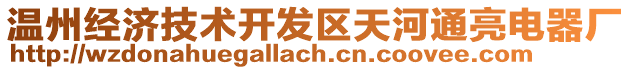 溫州經濟技術開發(fā)區(qū)天河通亮電器廠