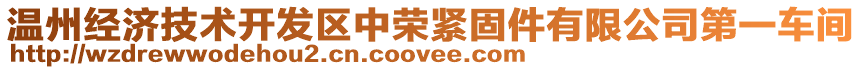 溫州經(jīng)濟技術開發(fā)區(qū)中榮緊固件有限公司第一車間