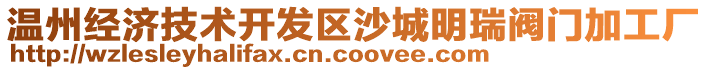 溫州經(jīng)濟(jì)技術(shù)開發(fā)區(qū)沙城明瑞閥門加工廠