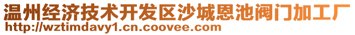 溫州經濟技術開發(fā)區(qū)沙城恩池閥門加工廠