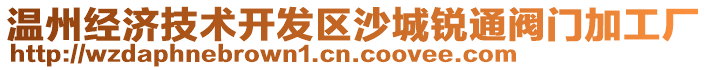 溫州經濟技術開發區沙城銳通閥門加工廠