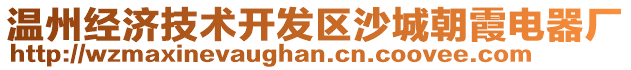 溫州經(jīng)濟(jì)技術(shù)開發(fā)區(qū)沙城朝霞電器廠