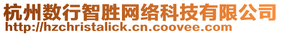 杭州數(shù)行智勝網(wǎng)絡(luò)科技有限公司