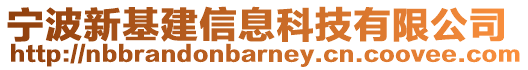 宁波新基建信息科技有限公司