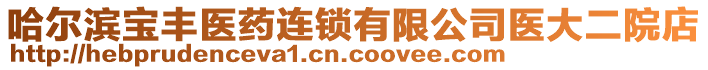 哈爾濱寶豐醫(yī)藥連鎖有限公司醫(yī)大二院店