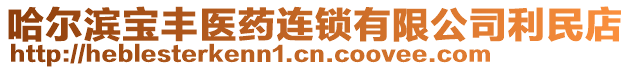 哈爾濱寶豐醫(yī)藥連鎖有限公司利民店