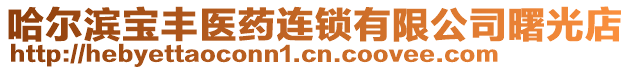 哈爾濱寶豐醫(yī)藥連鎖有限公司曙光店