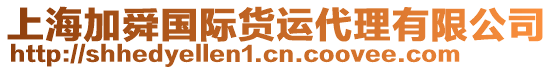 上海加舜國際貨運代理有限公司