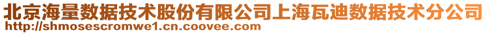 北京海量数据技术股份有限公司上海瓦迪数据技术分公司