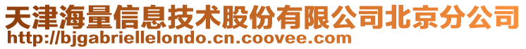 天津海量信息技术股份有限公司北京分公司